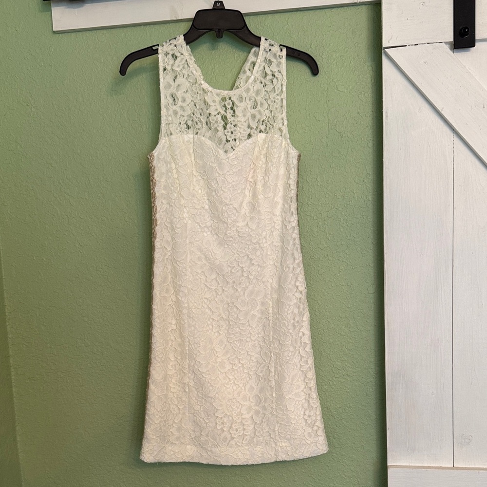 Lilly Pulitzer Ivory Lace Sleeveless Shift Dress